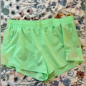All in Motion Neon Green Athletic Shorts XXL – Lightweight Running Shorts